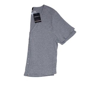 forevere 21 knit grey blouse heat her